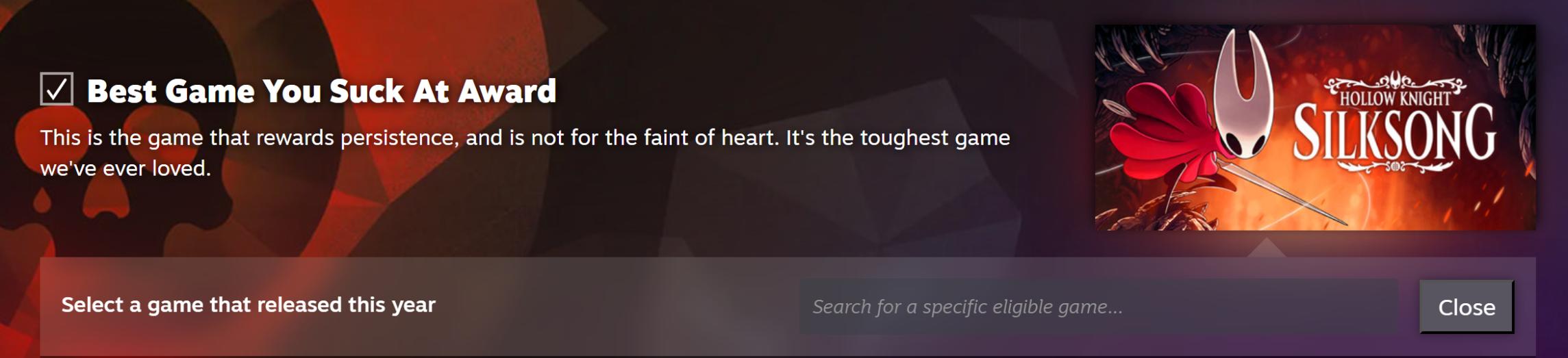 Nombre:  steamawardschoice6.jpg
Visitas: 37
Tamaño: 94.0 KB