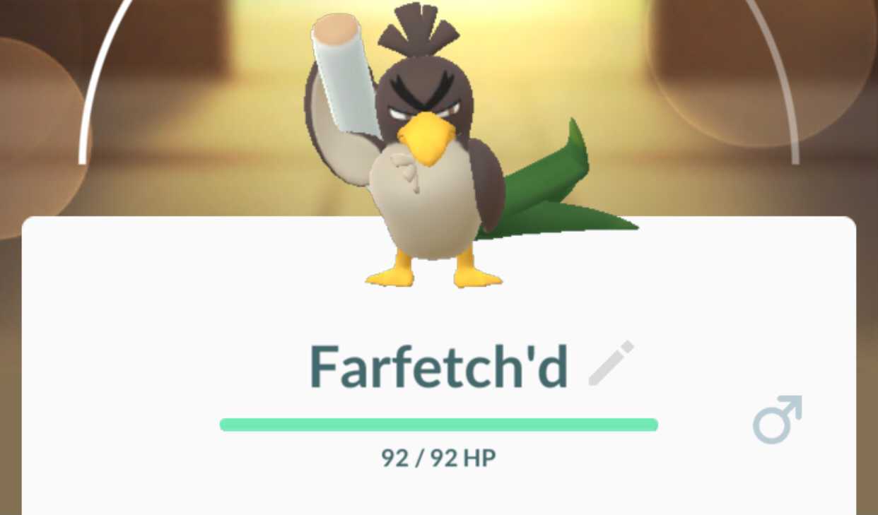 Shiny Farfetch'd in Pokemon Quest! 