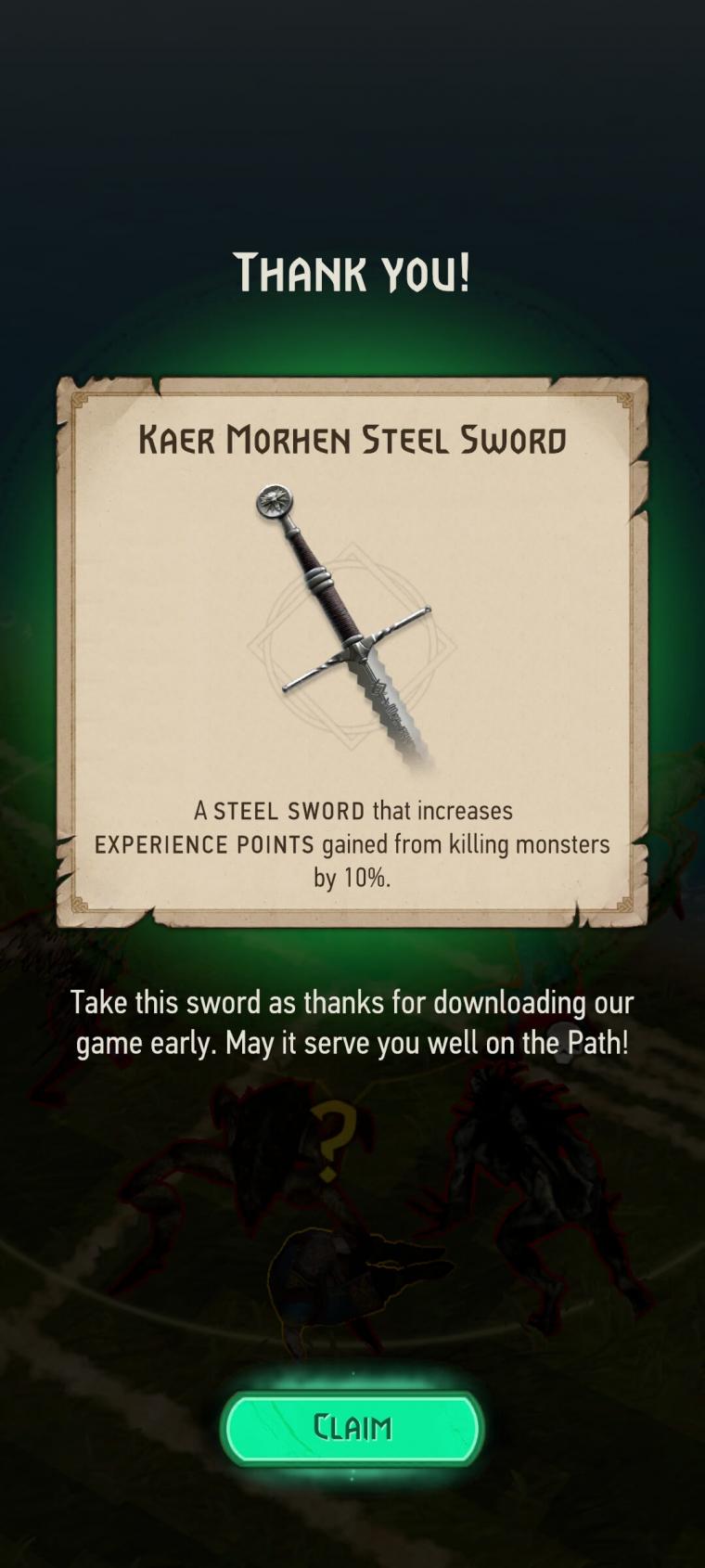 Click image for larger version. 

Name:	KaerMorhenSteelSword.jpg 
Views:	838 
Size:	86.2 KB 
ID:	1950